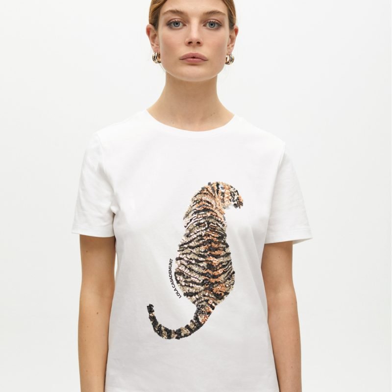 Camiseta tigre pedreria Lola Casademunt