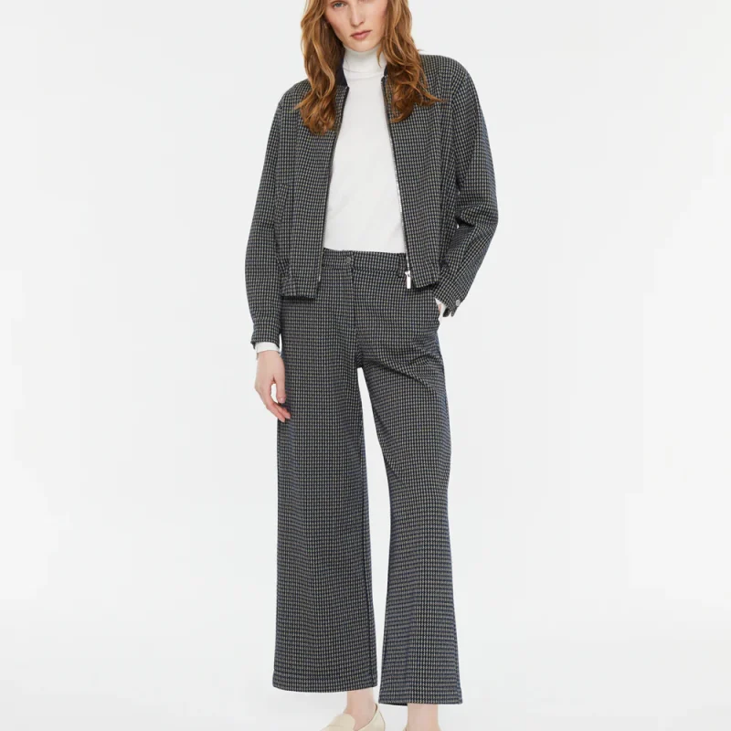 Pantalón ancho cuadros Andam