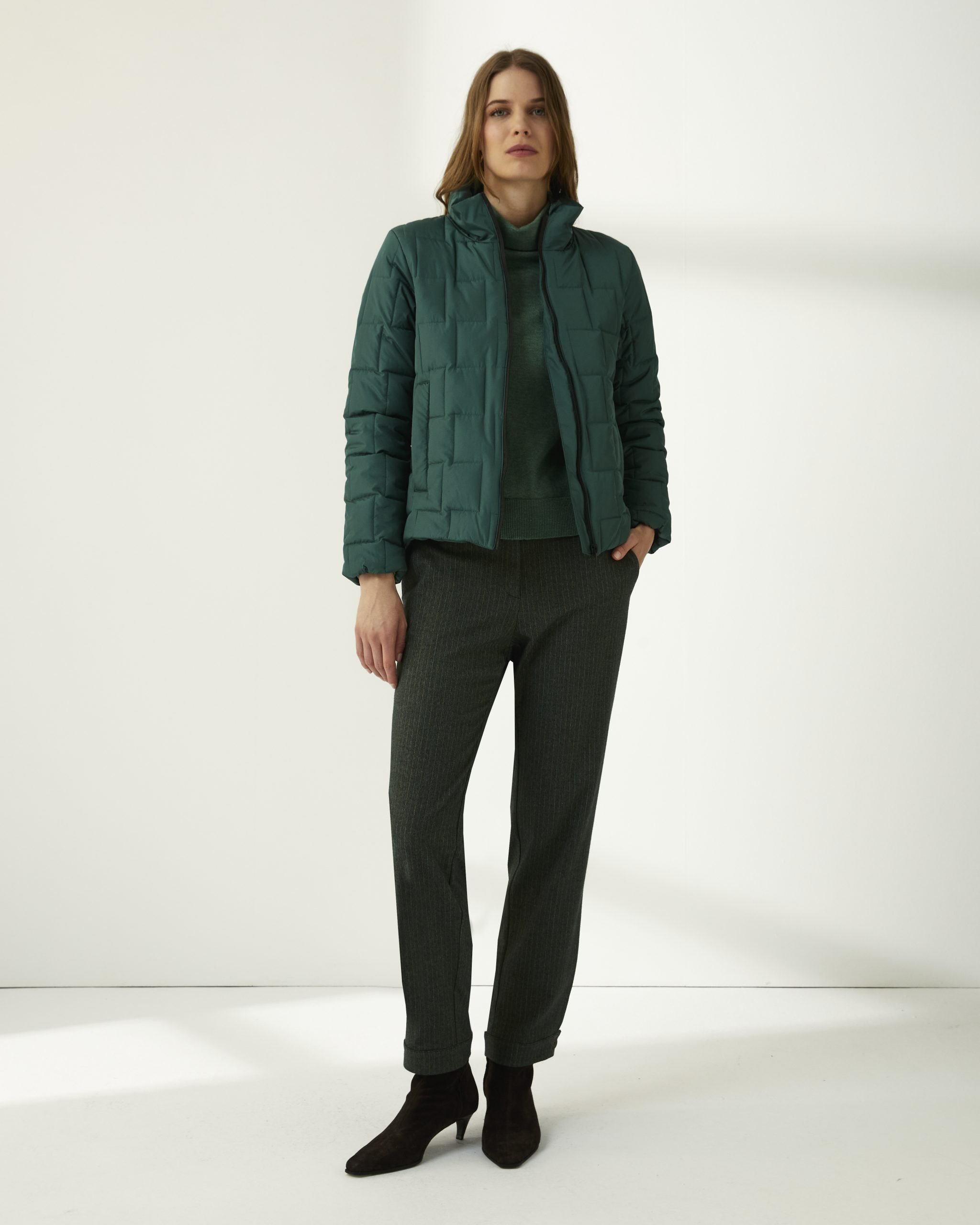 Parka corta verde Paz Torras