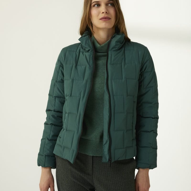 Parka corta verde Paz Torras
