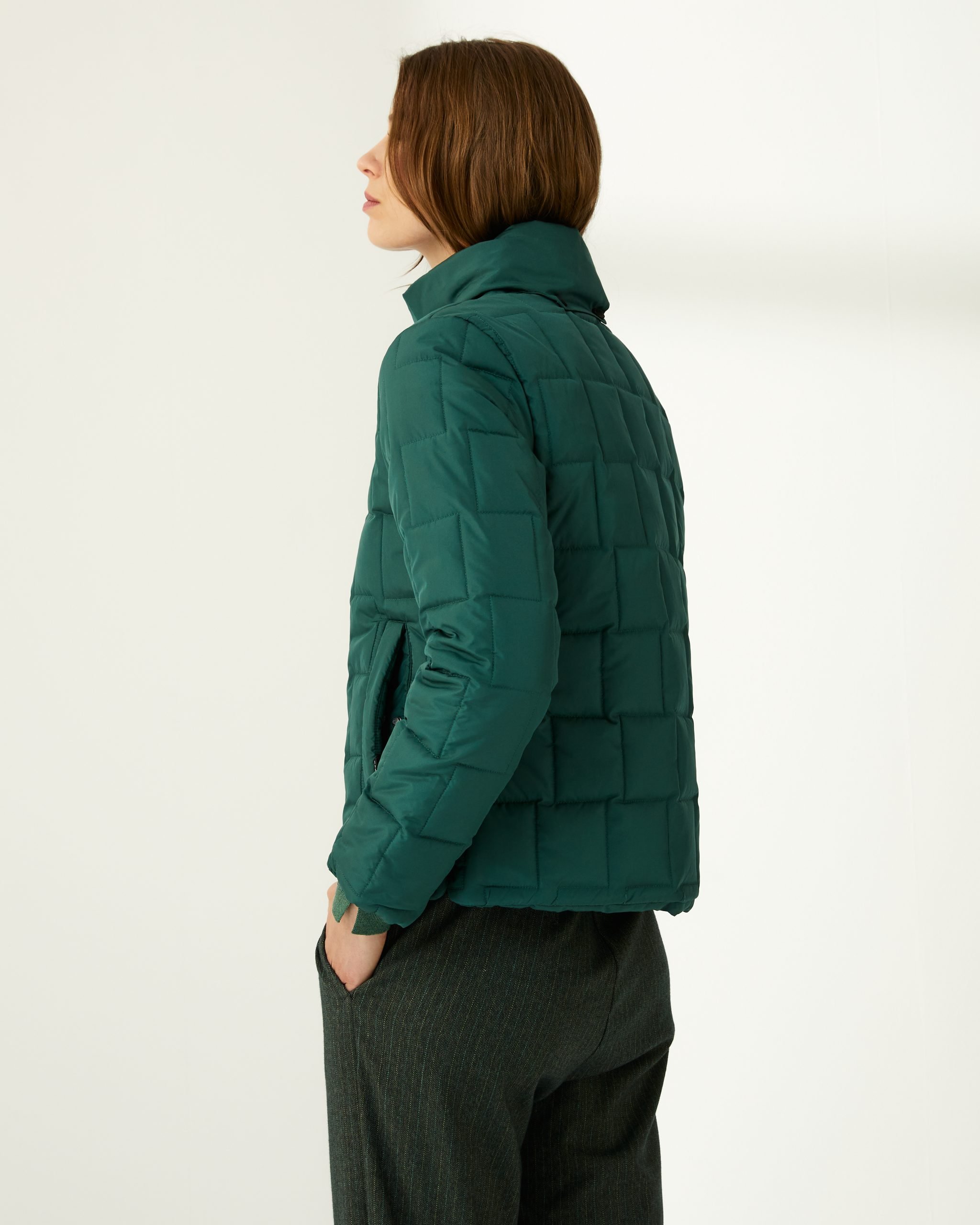 Parka corta verde Paz Torras