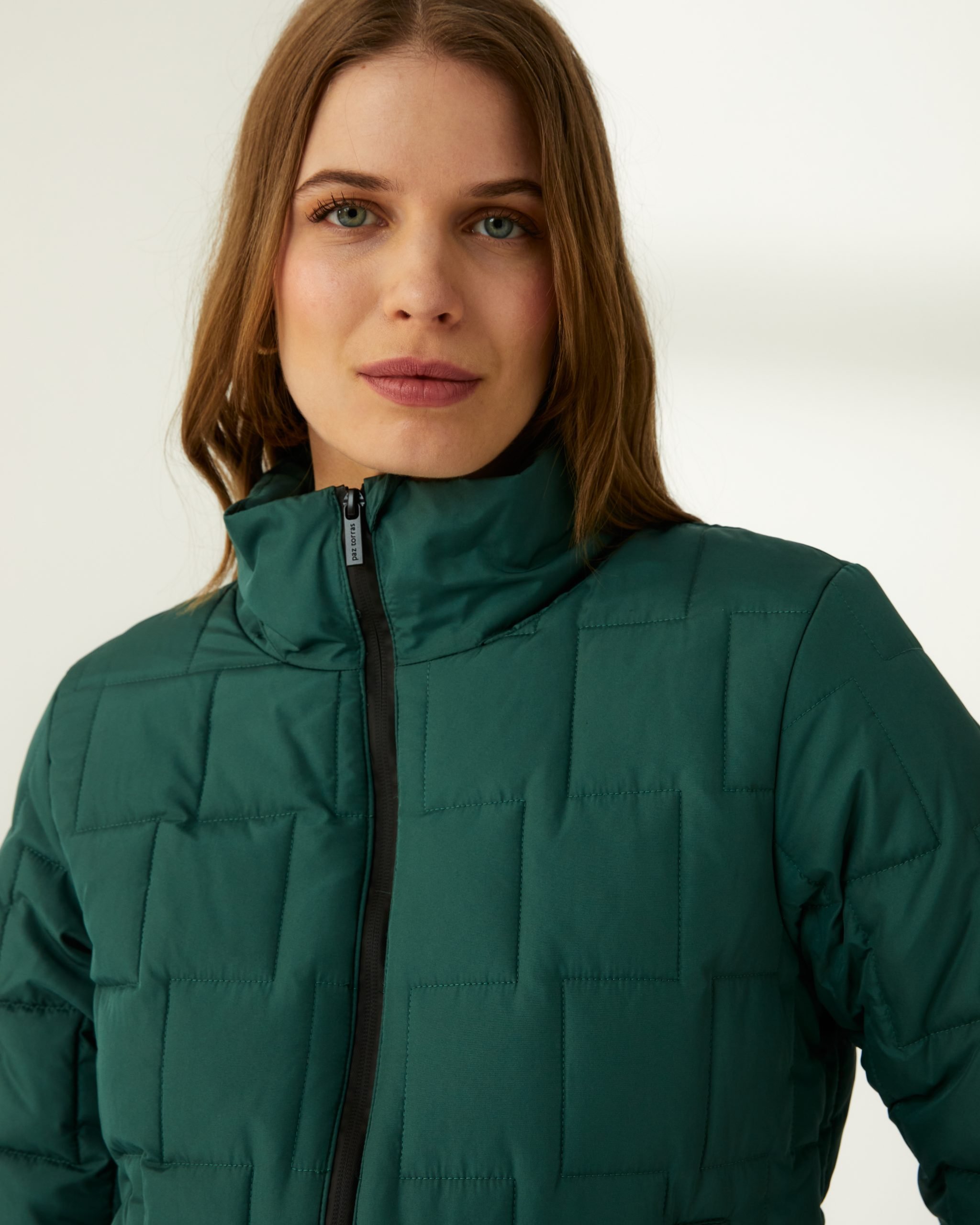 Parka corta verde Paz Torras
